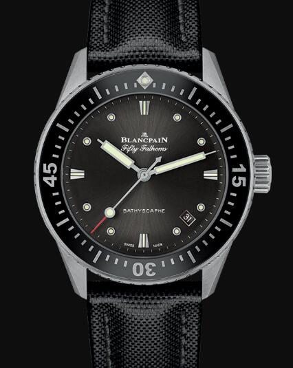 Review Blancpain Fifty Fathoms Watch Review Bathyscaphe Replica Watch 5100B 1110 B52A - Click Image to Close